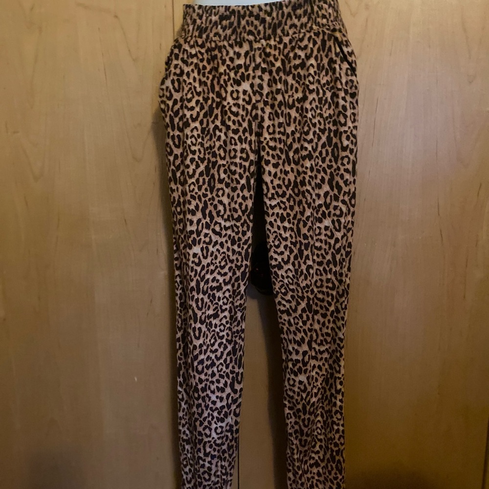 Leopard print pants